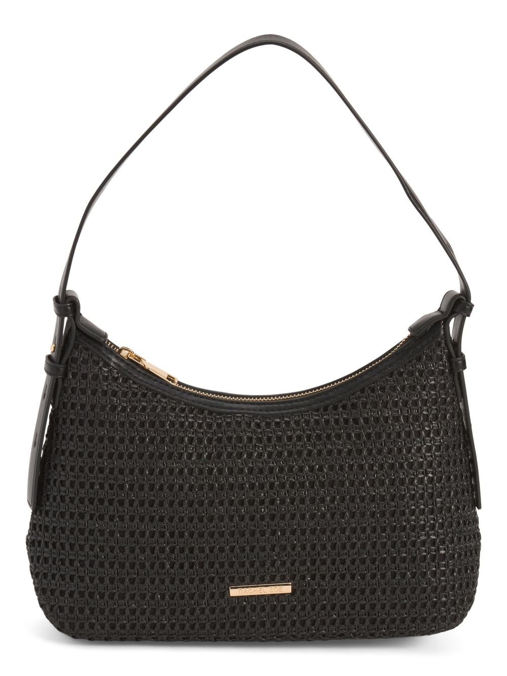 Rachel Zoe Black Woven Shoulder Handbag